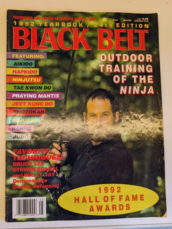 Black Belt Mag 25th Hall Of Fame Awards Bruce Lee 1992 Martial Arts Jujutsu 