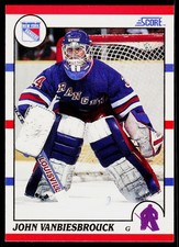 John Vanbiesbrouck, 1990-91 Score American, #175, New York Rangers,