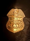 1950's Tonka Fire Chief Badge - Very Rare! - FREE Shipping