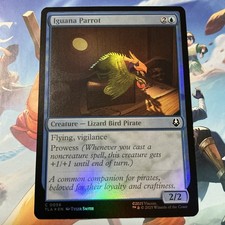 Iguana Parrot (Foil) - Avatar - NM - Common - Creature - MTG NP