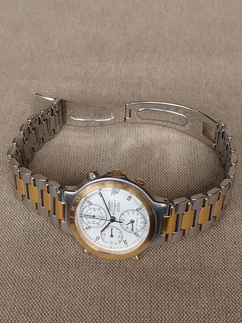 SEIKO CHRONOGRAPH スピードタイマー　7T42 SEIKO Chronograph Quartz Speed Timer 7T42 From Japan - Gem