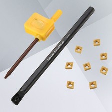  1 set di utensili da tornio, 1 barra di alesatura S07K-SCLCR06 7x125 mm e 8