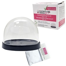 SnowglobeforYou | Bastelset DIY Schneekugel kompabitel mit FIMO mit 1 x Schne...