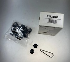 20x Radschrauben Kappen für SW21 Muttern 21mm schwarz Radmuttern Kappen Caps