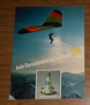 Rare Advertising LIFT Lemonade - Every Dry Spell Has an End #2 1980