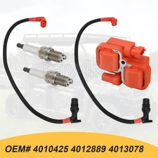 Ignition Coil & Spark Plug w/Wire Cap For Polaris RZR 800 S 4 2011 - 2014
