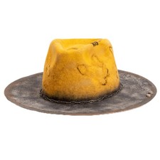 Vintage Wide Brim Fedora Hats 100 Wool Stiff Felt Hat Rancher Hat with Light...
