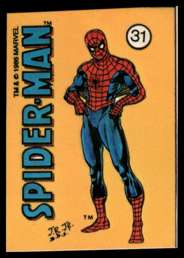 Spider-Man 1986 Comic Images Official Marvel Universe Stickers #31