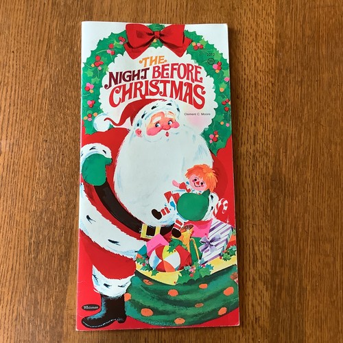 The Night Before Christmas 1968 Whitman #2270 Clement C. Moore Vtg Poem ...