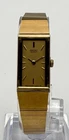 Vintage Seiko Ladies Tank Style Quartz Watch Gold Tone 2E20-5259 Japan