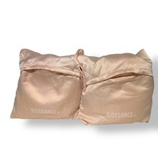 LOT 2 Biossance Luxe Sleep Mask w Pouch Bag in Pink Satin