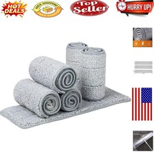 Heavy-Duty 32-Inch Reusable Microfiber Mop Pads - Pack of 6 for Wet Dry Cle...
