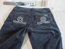 SEVEN 7 JEANS, Women Size 4 Black Corduroy STRETCHY