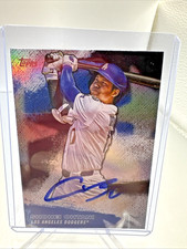 Topps Shohei Othani Los Angeles Dodgers Authentic Hard Signed Autograph with COA