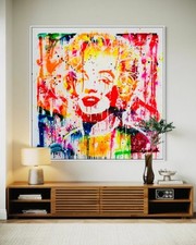 Œuvre unique signée MIKKO – Marilyn Monroe – Pop Art XL