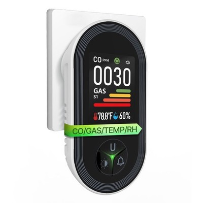 MOES Carbon Monoxide & Natural Gas Detector Plug in Gas & CO Monitor Alarm Sound