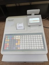 Sharp XE-A217W Electronic Cash Register Till with a Movable Display Black I 739