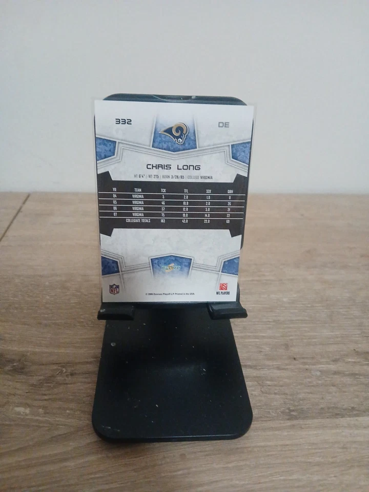 2009 Score Chris Long # 332 St. Louis Rams - Image 2 of 2