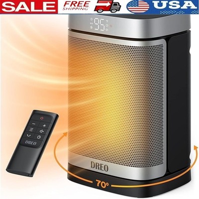 1500W Electric Space Heater Fast Heat Quiet Oscillation ECO Mode W/ Timer Indoor