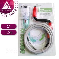Buffalo 1.5m Pipe Drain Cleaning & Unblocking Coil│For Kitchen Sinks/Wash basins