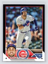 Alfonso Rivas 2023 Topps Series 2 Baseball Black #332 Chicago Cubs /72