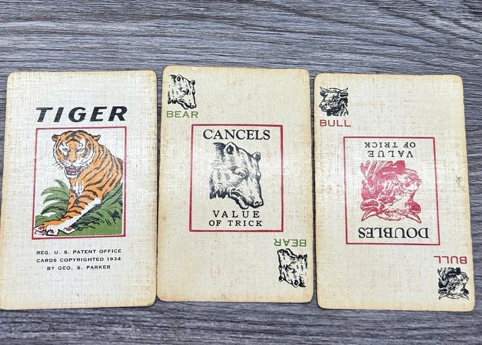 VERY RARE RED EDITION MAKE A MILLION CARD GAME PARKER BROTHERS ROOK CARD 1935! - Image 3 of 4