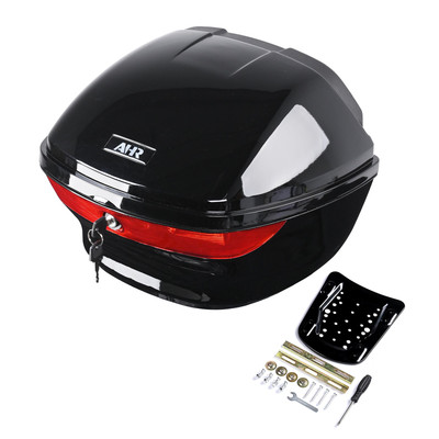 AHR 33L Universal Motorcycle Tour Tail Box Scooter Trunk Storage w/ Lock Case