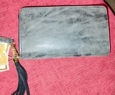 Francesca's Gray Marbled Phone Charging Wallet Wristlet New With Tags