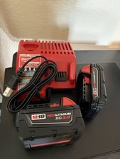 Milwaukee M18 REDLITHIUM XC3.0 18V Li-Ion Battery Charger Set, 2 Batteries
