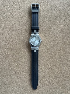 Swatch Watch women’s Irony Chrono Black and silver Watch. Needs new battery. Swatch irony chrono black - Gem main image 3