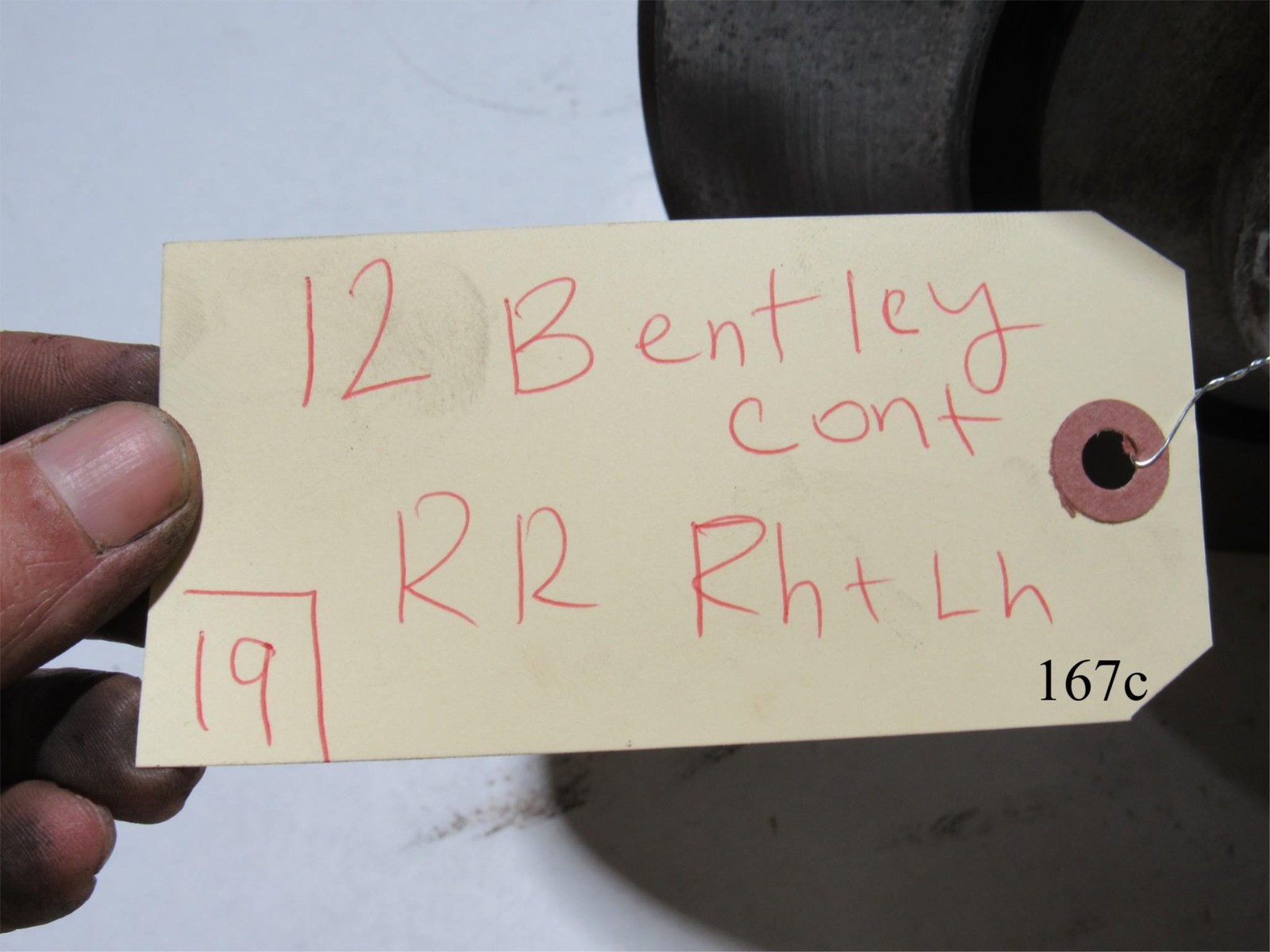 Bentley Continental GT 2012 6.0L Rear Right Left Brake Rotor Disc Set 11-18 ;#3