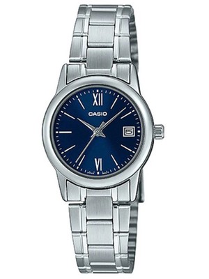 Casio Damenarmbanduhr LTP-V002D-2B3UDF Elegant & Präzise in Blau