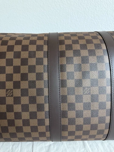 Auténtico bolso de viaje Louis Vuitton Keepall Bandouliere 55 Damier Level - Imagen 15 de 24
