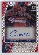 2017 Panini Donruss Optic Checkerboard Prizm 1/1 Chris McCullough #23 Auto 2d0
