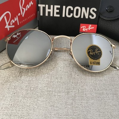 Ray-Ban Round Metal Legend Gold Sunglasses - RB3447 50mm Sunglasses