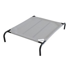 Coolaroo Elevated Dog Bed XL Gray Breathable Cooling, Joint Relief