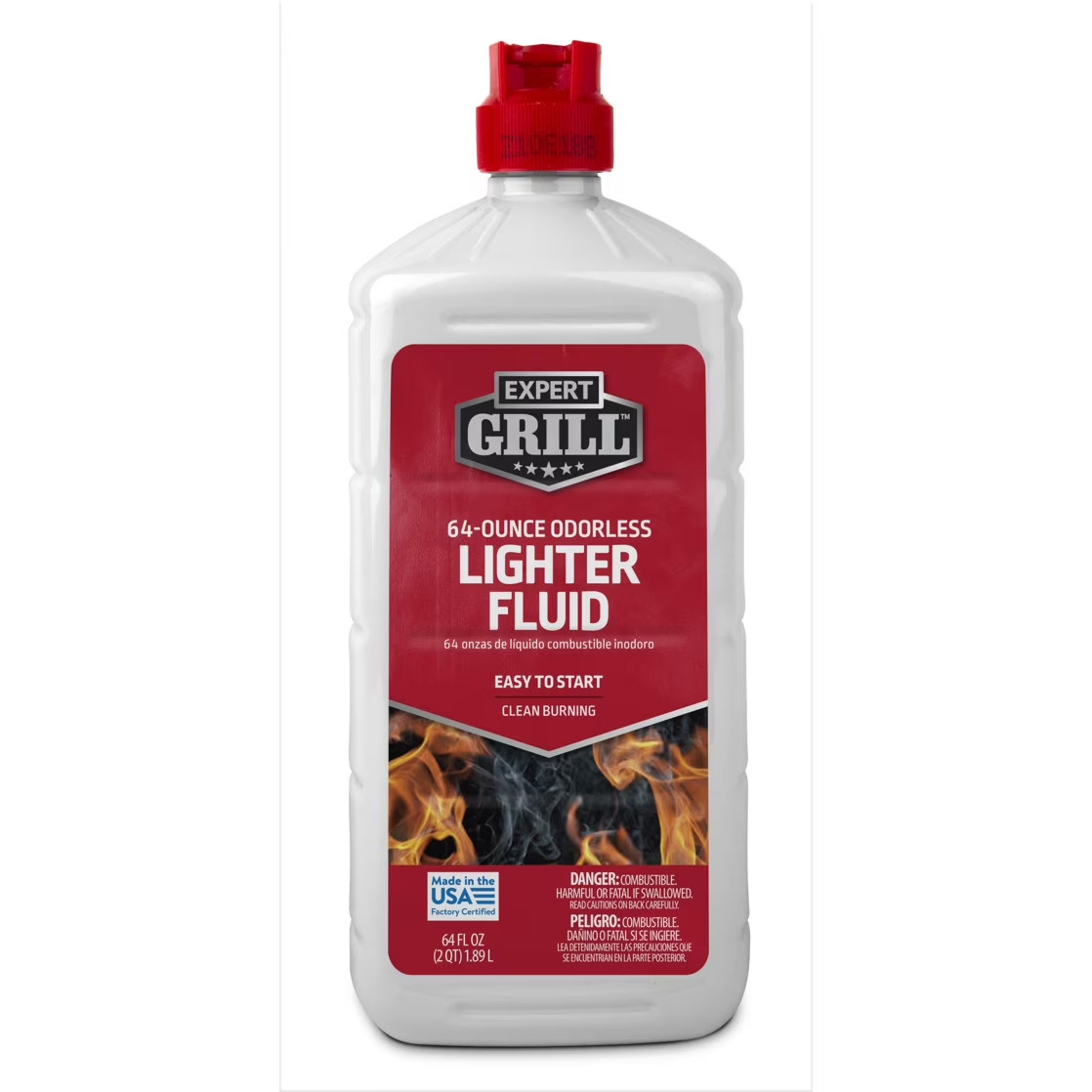 Fluid, Premium Odorless Lighter Fuel, 64 Oz