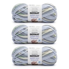 Bernat Softee Baby Jacquards Soft Yarn for Crocheting, 3 Pack, River Ripples