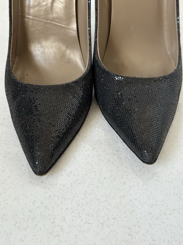 A Pair Black Sequin Glitter Stiletto Heels, Shoes Eu38 Uk 5 - Picture 14 of 14