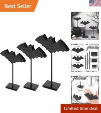 Handmade Halloween Wooden Table Decorations - 3 Adorable Pieces for Home Styling