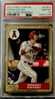2022 Topps Chrome Shohei Ohtani Card #87BC-2 1987 Topps Baseball PSA 10 GEM MINT