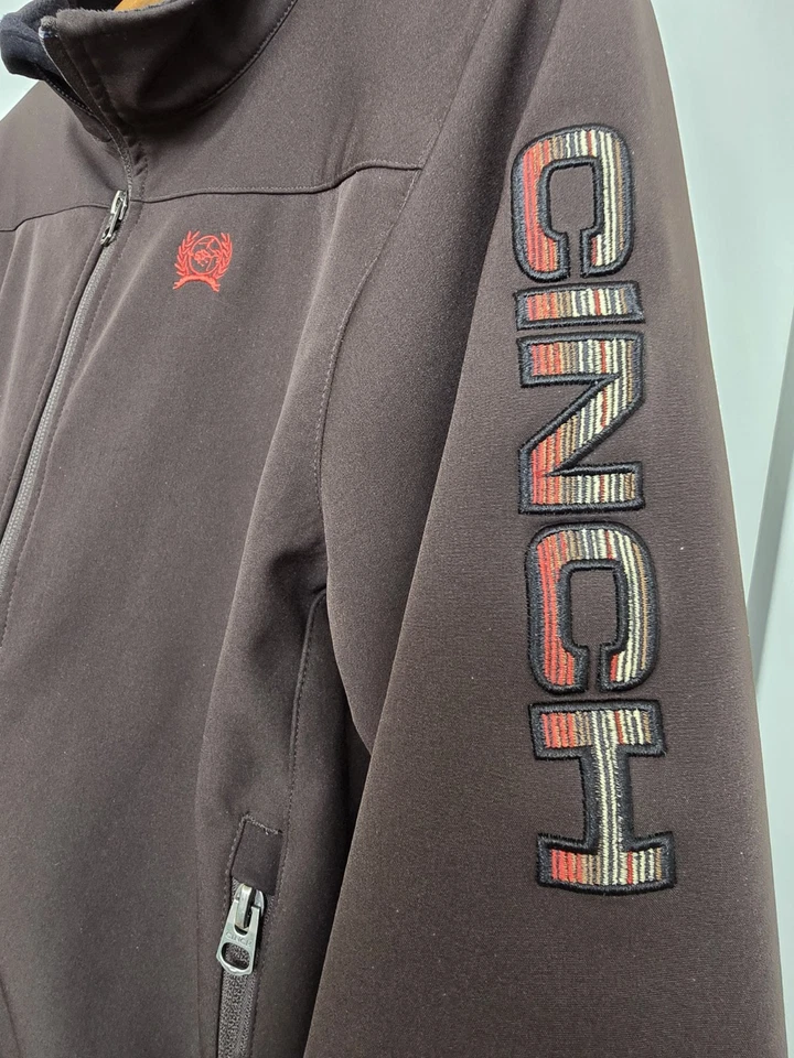 CINCH Brown Jacket Youth XL Western Rodeo Ranch Softshell Coat Spring Fall - Image 2 of 4