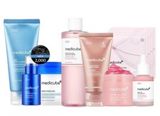 medicube Skin Care Set Salmon DNA PDRN Collagen Hydrating Toner Pad Foam Mask