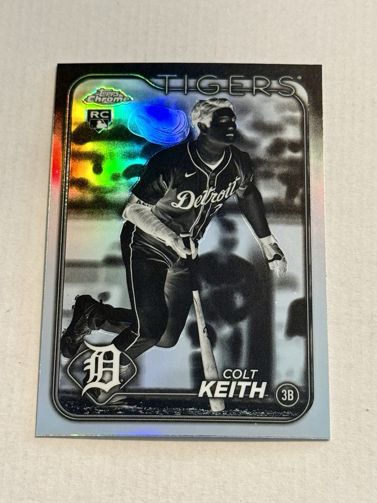 2024 Topps Chrome Update Colt Keith Negative Refractor Rookie (RC) Tigers #USC8