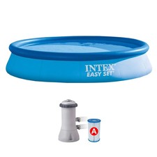 Intex 28132 Piscina Easy Set Rotonda con Pompa Quick Up per Bambini 366x76 cm