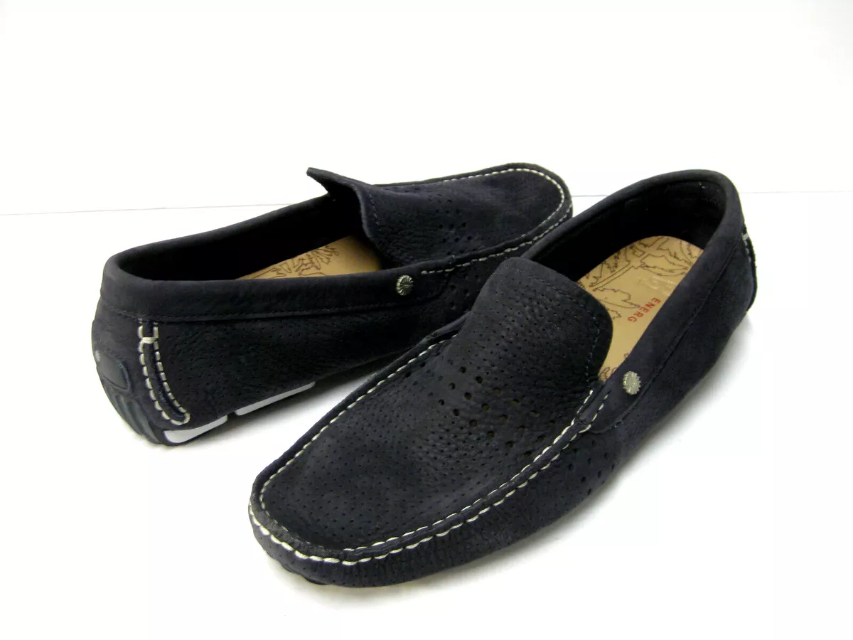 UGG BEL AIR VENETIAN MEN SHOES LEATHER NAVY US 8.5 UK 7.5 EU