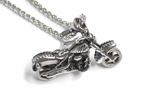 XXL Edelstahl Anhänger Biker MOTORRAD Kette Wikinger Halskette Vikings Harley - Bild 14 von 18