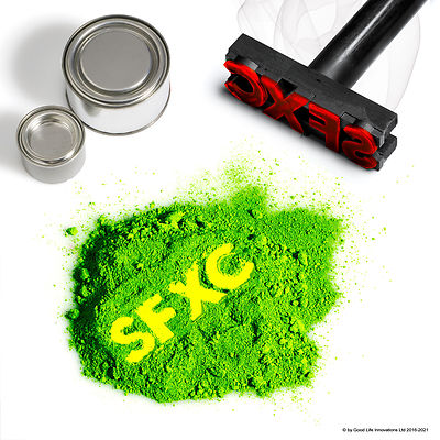 Thermochrome Farbänderung temperaturempfindliches Pigment - grün bis gelb 31°C