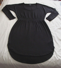 GAP Charcoal Black Long Sleeve SWEATSHIRT Style Knit DRESS Sz MEDIUM
