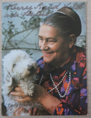 Autograph German Film, TV and Theatre Actress Paula Braend (104528)